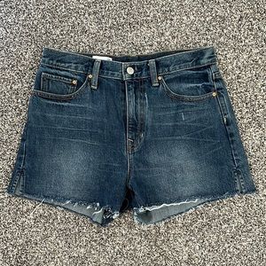 Gap High Rise Cutoff Denim Shorts Size 28